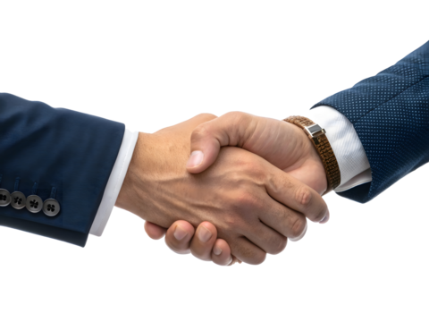Professional Handshake Between Business Partners