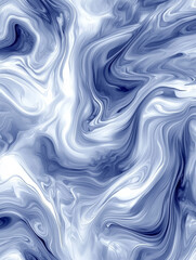 Fototapeta premium Abstract Blue and White Swirls.