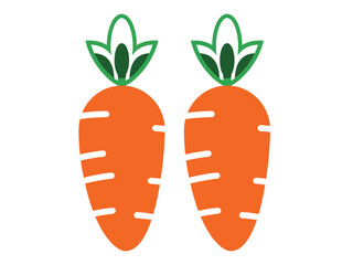carrot illustration isolated on white background
