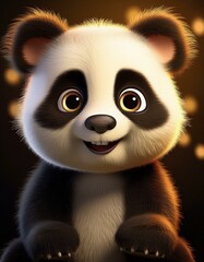 Obraz premium Niedlicher Pandabär