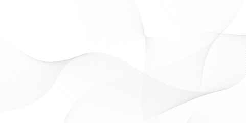 Abstract white background with grey smoke blend wave lines and technology background. Technology flow grid blend curve wave line digital isolated energy, music dynamic gradient thin digital line.