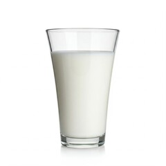 glass of milk isolated on white