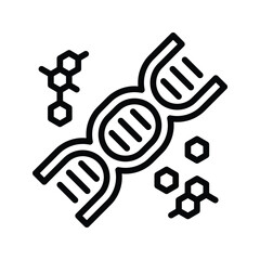 DNA and RNA icon vector