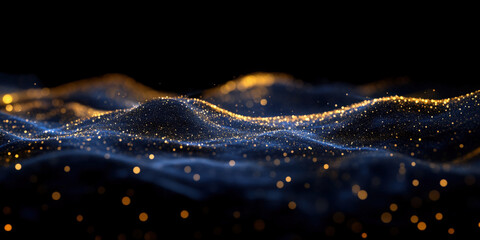 black background, blurred lights, holiday design