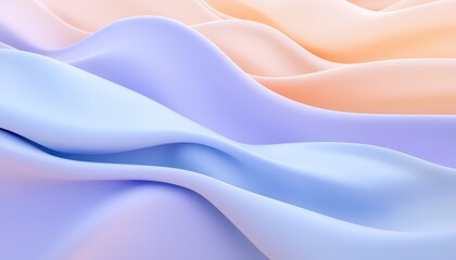 Abstract Pastel Waves Flowing Seamlessly