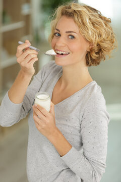 happy housewife having a yourt