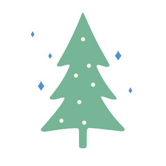 A stylized Christmas tree 