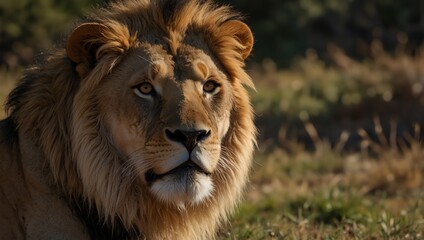 Naklejka premium portrait of a lion