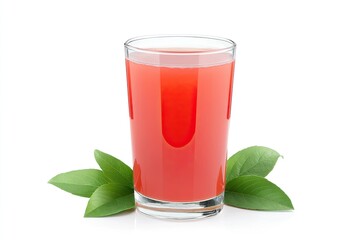 Guava juice isolated on white background