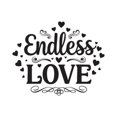 Romantic Valentine's Day Quotes Vector