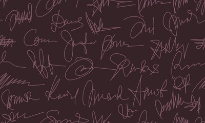 Scribbled Handwriting Texture Design in Muted Tones