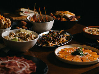 Table with dishes