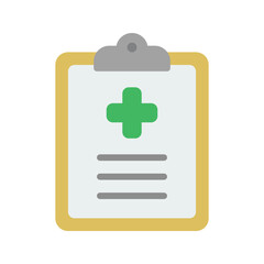 Healt report icon vector flat