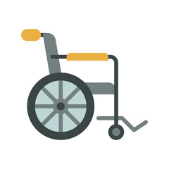 Wheelchair icon vector flat