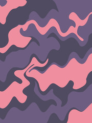 Pink purple doodle abstract background. Illustration for banner, poster, card