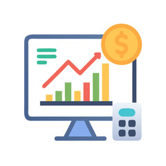 Stock Trading, Finance, and Investment Vector Graphics