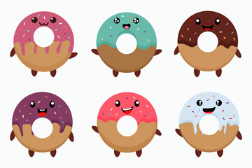 Kawaii Donut Characters