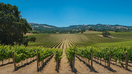 Fototapeta premium vineyard in region
