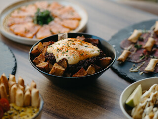 Spanish bravas potatoes and tapas