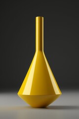 Fototapeta premium yellow vase with a black background