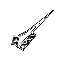 Ilustration of a salon hair comb