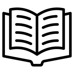 Open Book Icons For Design Elements 