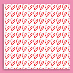 Hearts Seamless Pattern vector