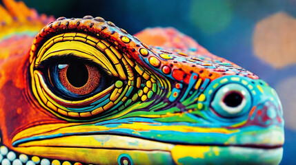 Naklejka premium Reptilian eye