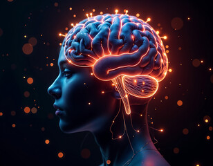 Obraz premium An abstract representation of artificial intelligence