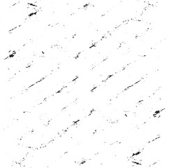 Obraz premium Monochrome texture composed of irregular graphic elements. Distressed uneven grunge background. Abstract vector illustration. Overlay for interesting effect and depth. Isolated on white background.
