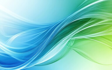 Fototapeta premium An abstract liquid background with smooth swirls of blue and green gradients, evoking movement and fluidity