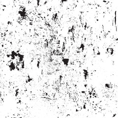 Rough black and white texture vector. Distressed overlay texture. Grunge background. Abstract textured effect. Vector Illustration. Black isolated on white background. EPS10