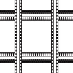 Fototapeta premium Black and white tileable pattern. Grunge worn damask pattern design. Distressed fabric texture. Overlay texture design. Vector illustration. Eps10.