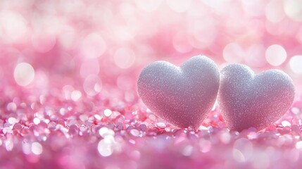 Couple's love symbols sit atop a sparkly base, ideal for romantic or celebratory uses