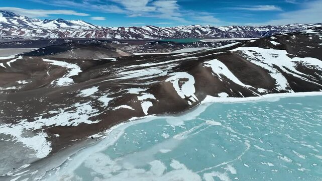 Vuelo de Dron en Balc&oacute;n del Piscis, Catamarca, Argentina, Cordillera de los Andes