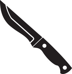 The knife icon. Chopper Knife symbol. Flat