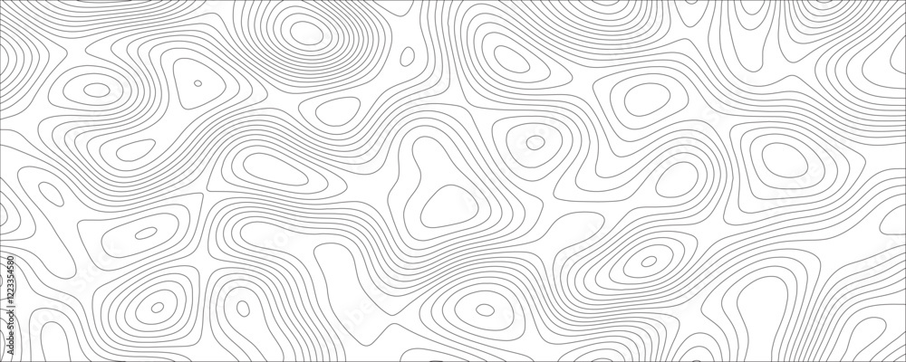 Poster topographic map background concept, monochrome abstract white topographic background. vector contour