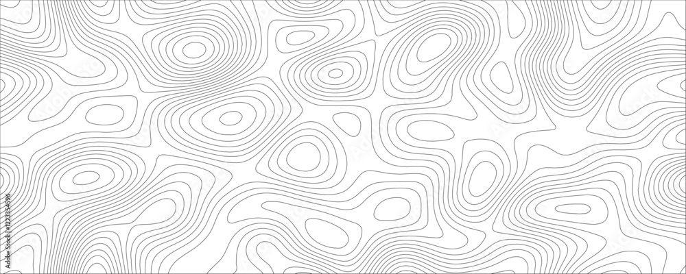 Poster topographic map background concept, monochrome abstract white topographic background. vector contour