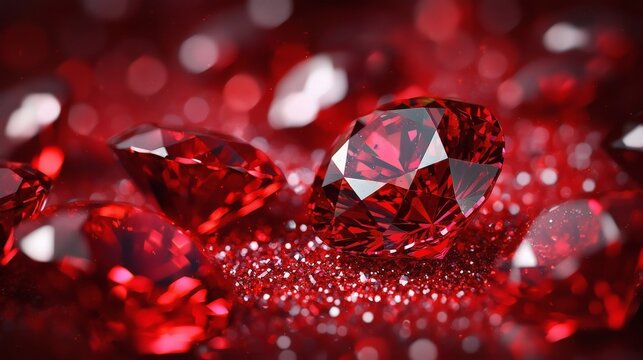 Radiant Red Rubies: A Dazzling Display of Precious Gems