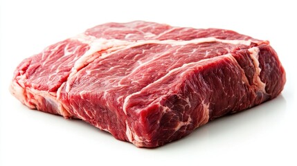 Obraz premium Fresh Juicy Raw Beef Cut Perfect for Cooking and Grilling Meals