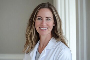 Portrait of beautiful middle aged woman with beautiful face