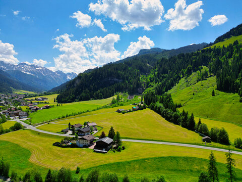 Aerial View of Kleinarl: Alpine Beauty in the Heart of Austria