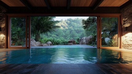 Spacious Home with Large Sliding Doors and Scenic View