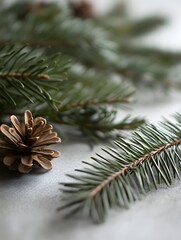 background with pine cones