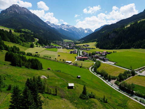 Aerial View of Kleinarl: Alpine Beauty in the Heart of Austria