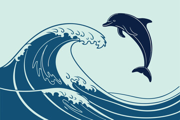 Obraz premium illustration of a dolphin