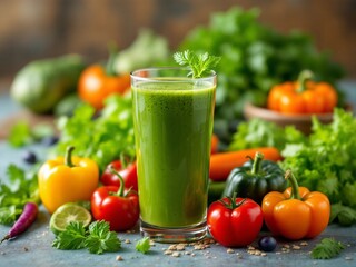 Fresh vegetable juice.	
