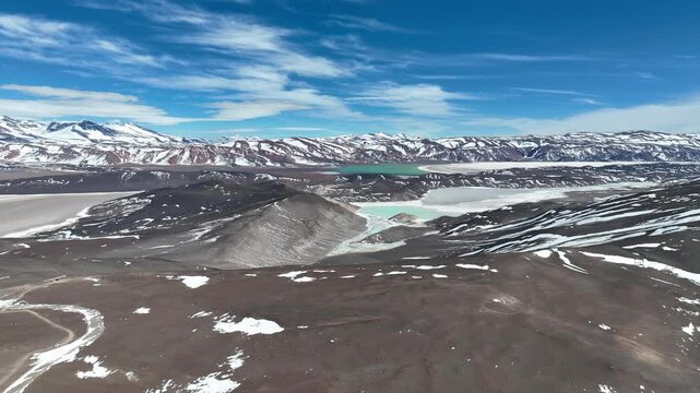Vuelo de Dron en Balc&oacute;n del Piscis, Catamarca, Argentina, Cordillera de los Andes