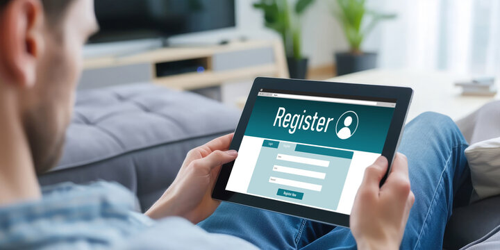Online registration form for brisk form filling on the internet website