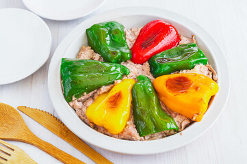 簡単ピーマンの肉詰め